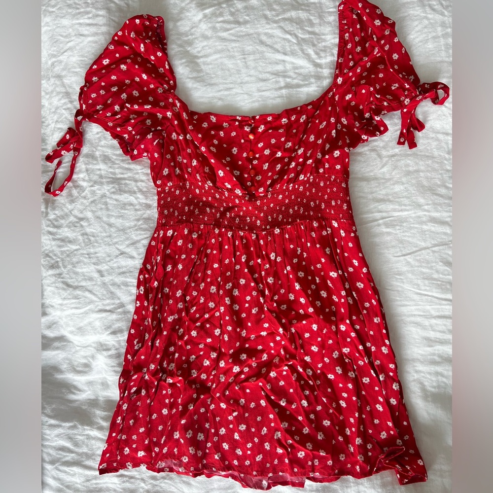 Red Mini Summer Dress